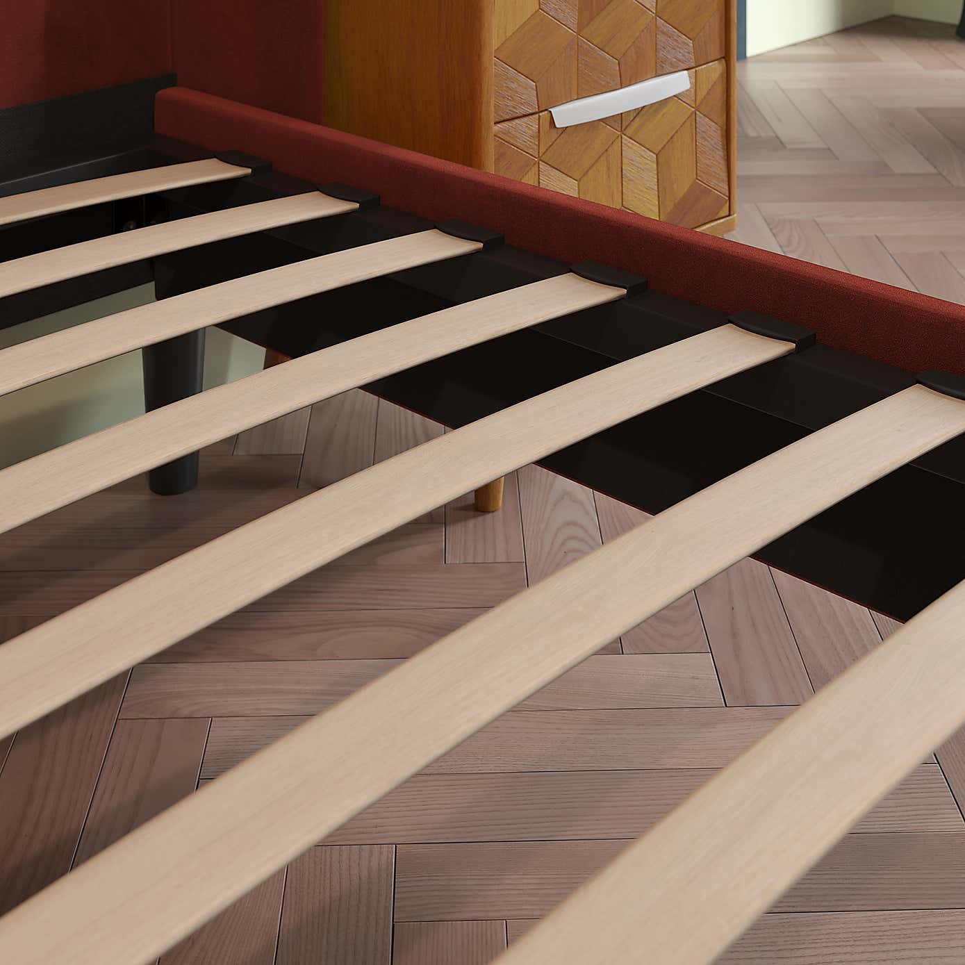 Alara Pleated Velvet Bed