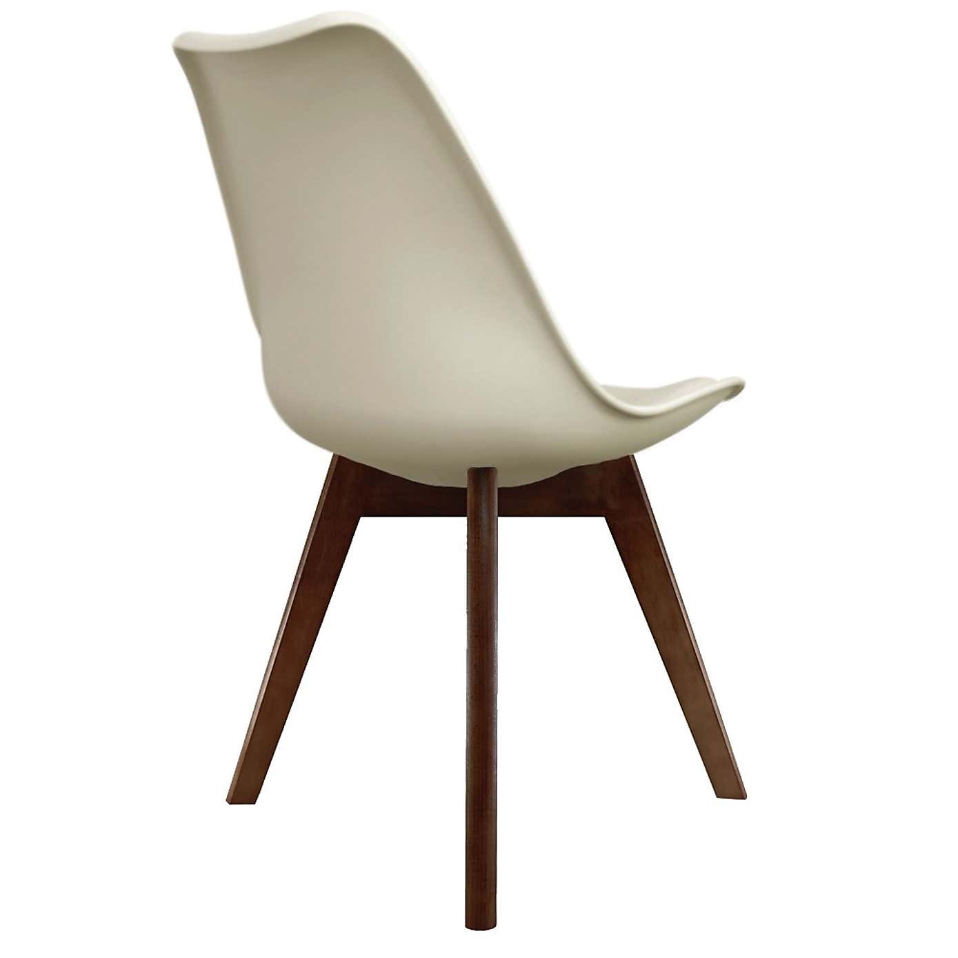 Fusion Living Soho Plastic Dining Chair with Squared Legs