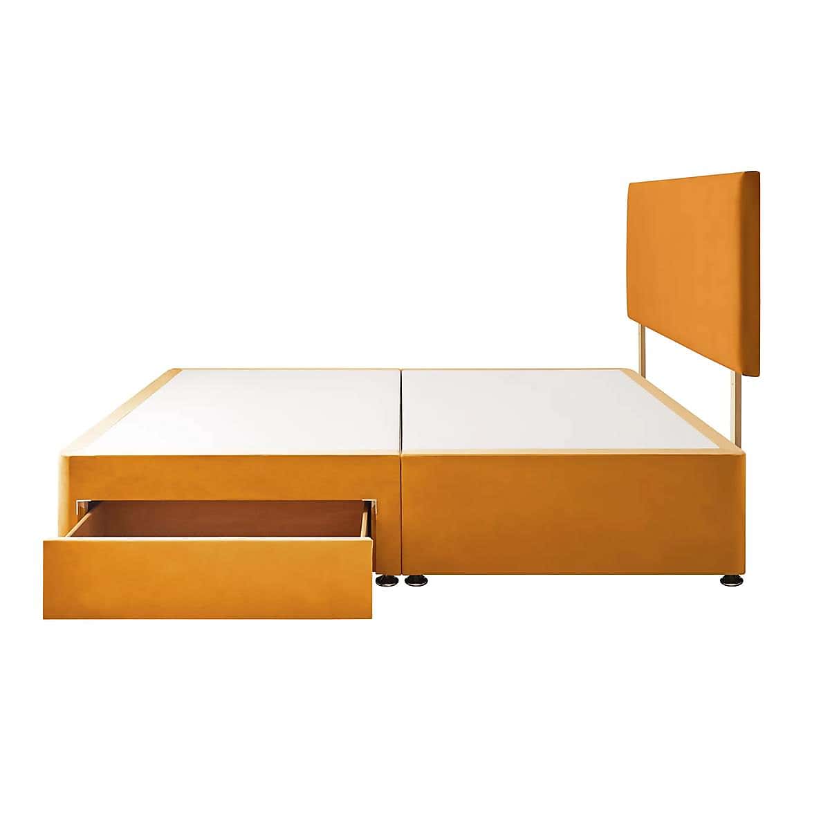 Silentnight 2 Drawer Divan Bed With Velvet Paris Headboard