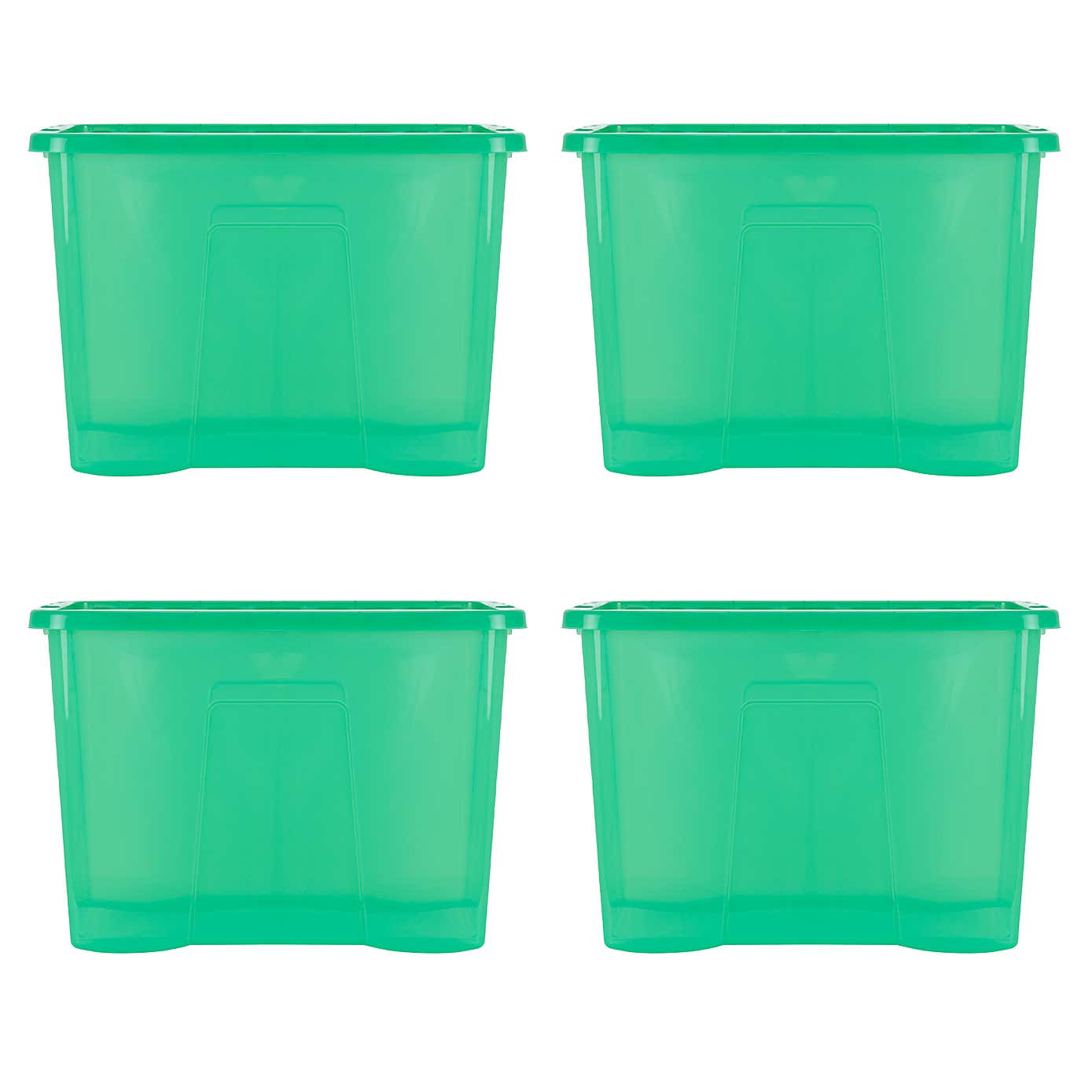 Wham Crystal Set of 4 Storage Boxes & Lids