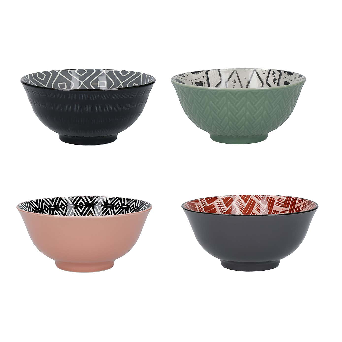 Kitchencraft Set of 4 Life Design Ceramic Serving Bowls