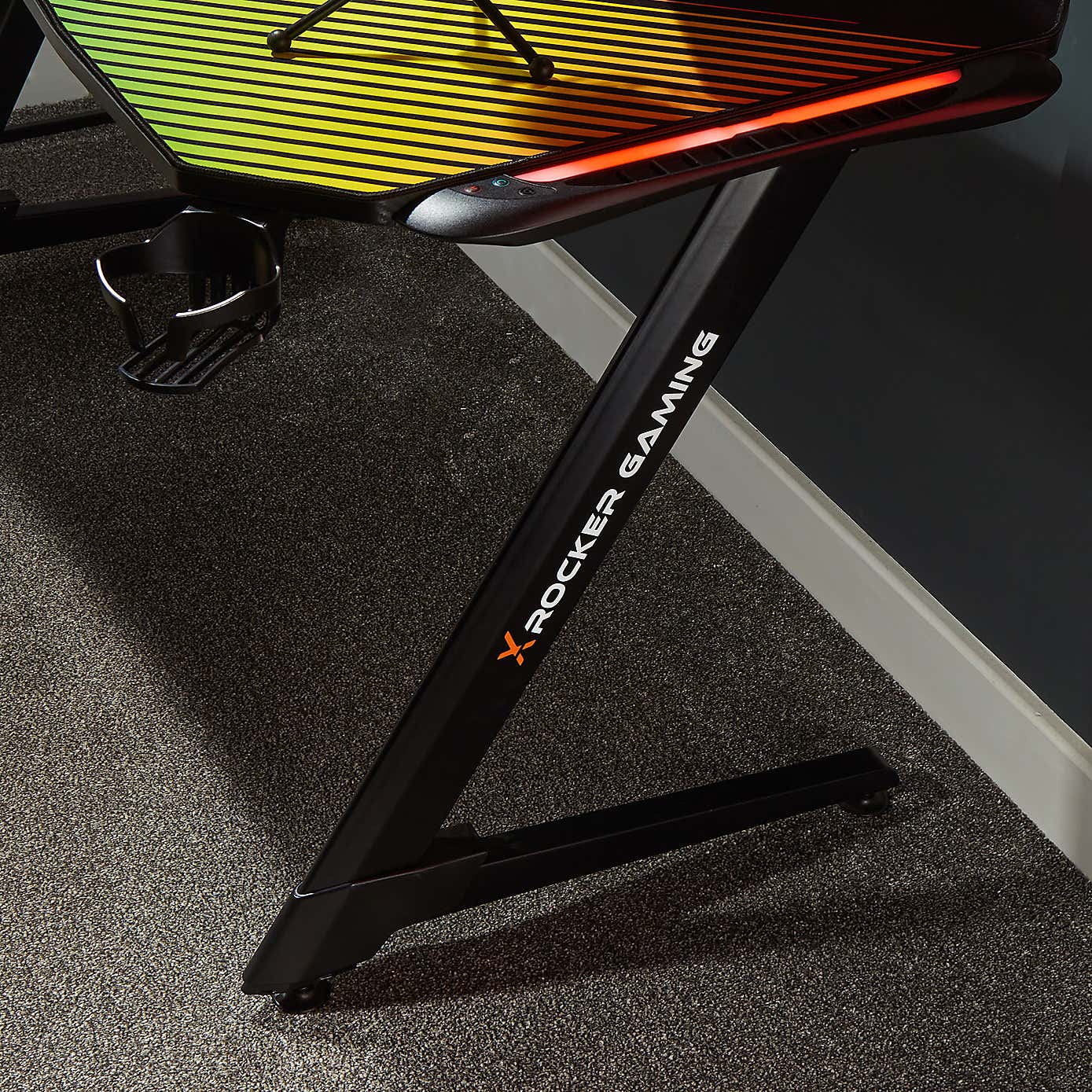 X Rocker Jaguar Neo Motion LED Esports Gaming Desk