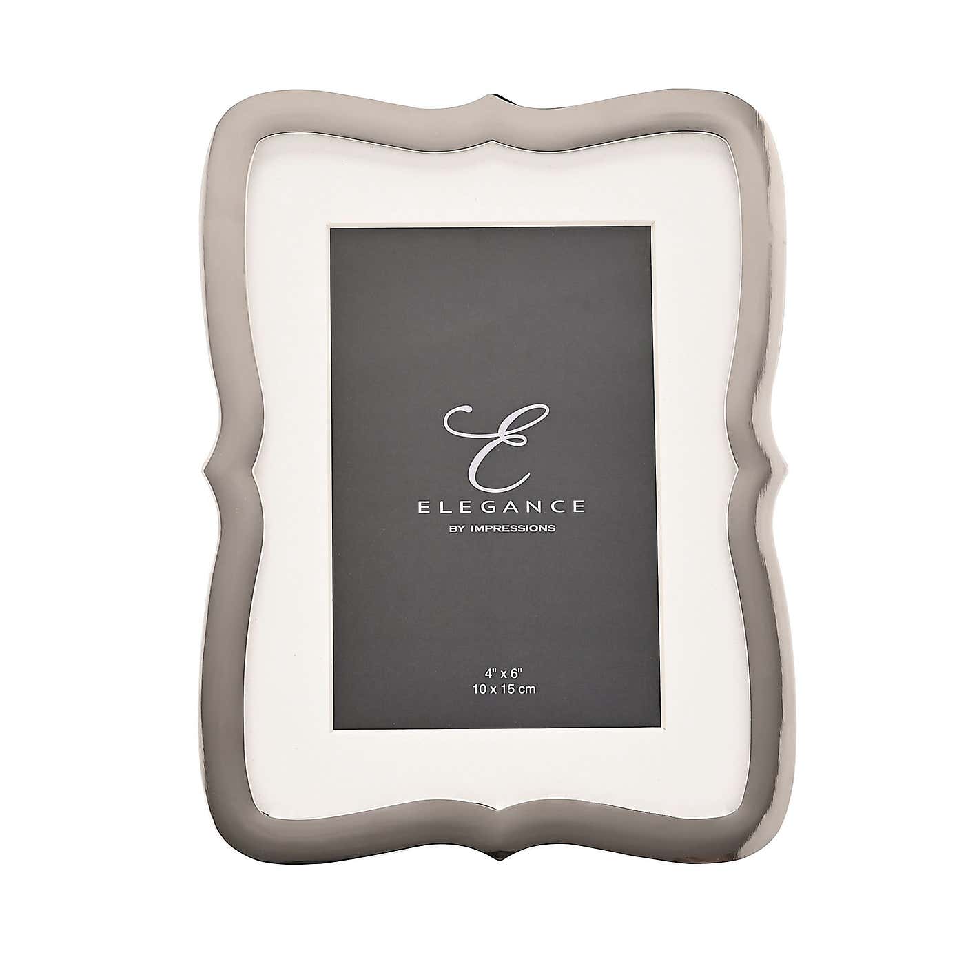 Elegance Silver Wavy Edged Photo Frame