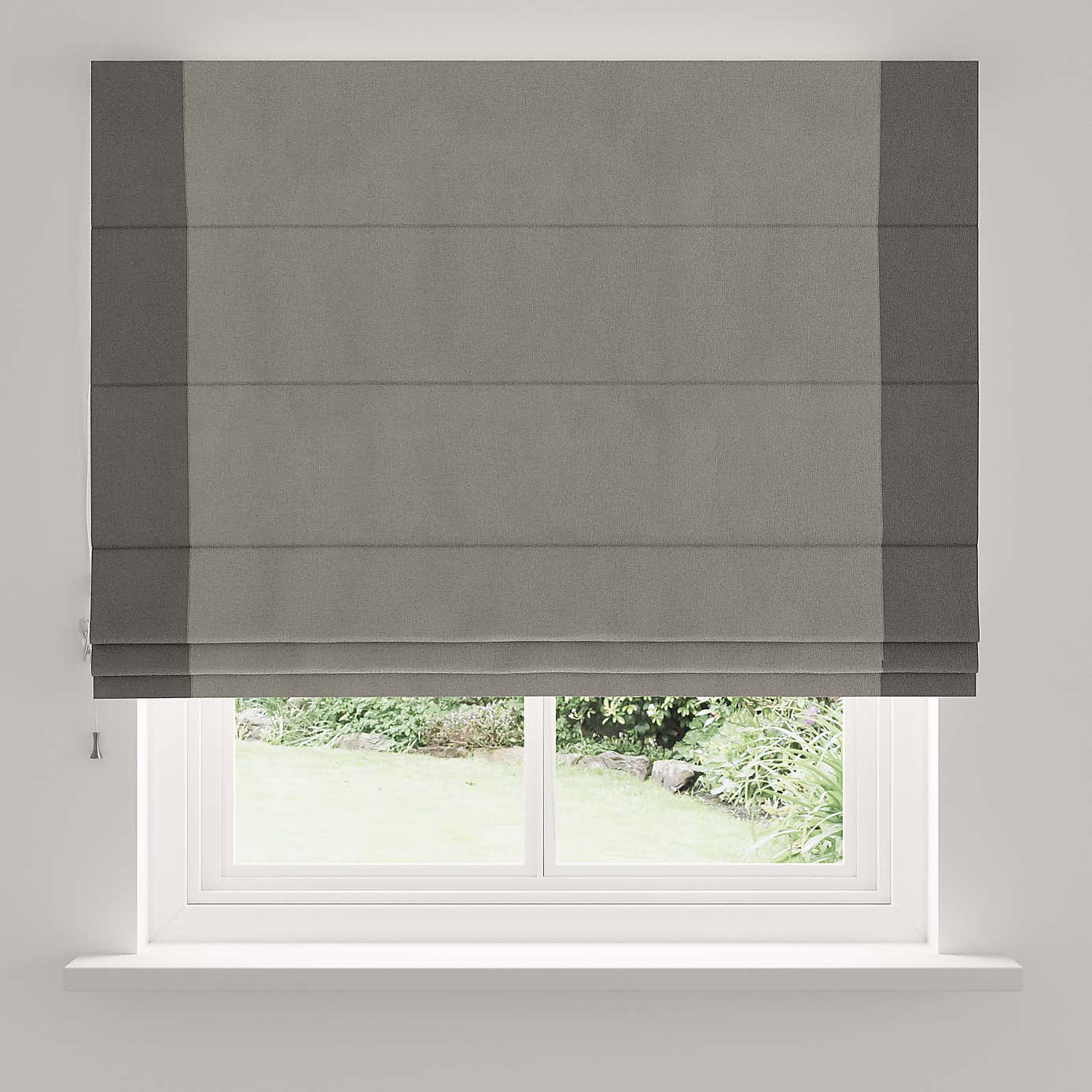Luna Bordered Blackout Roman Blind