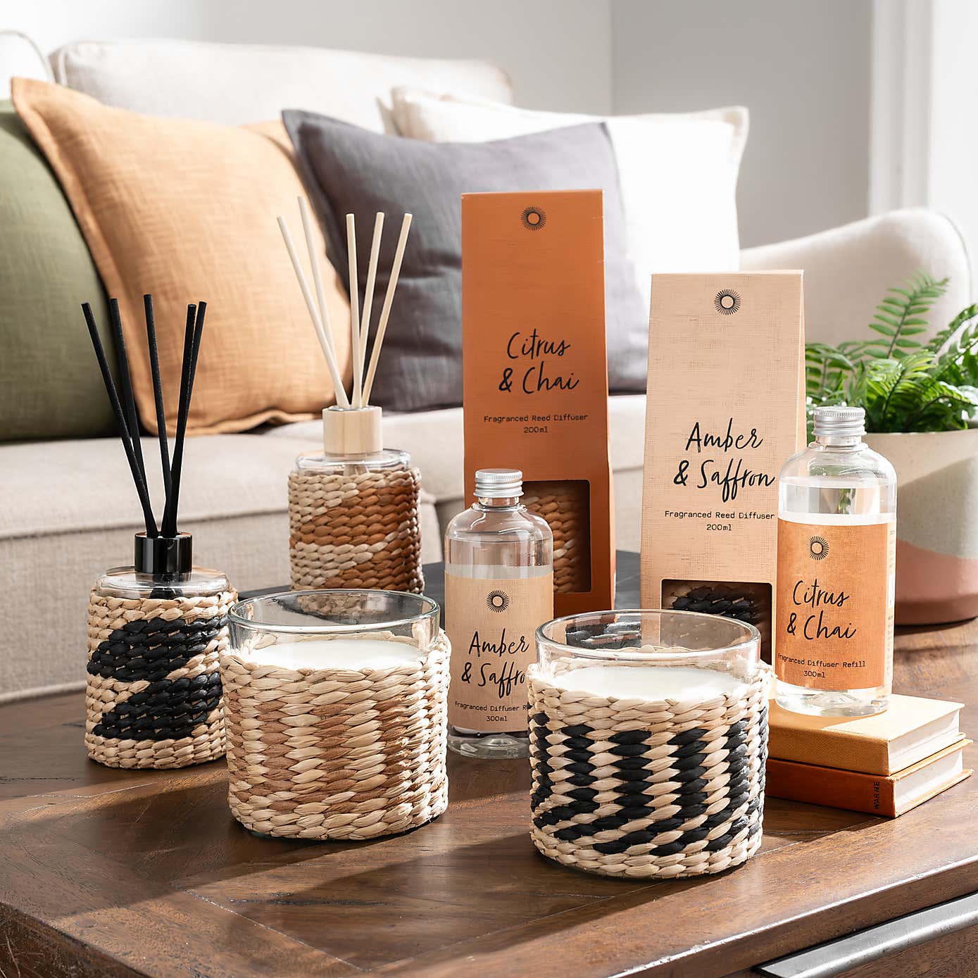 Woven Amber & Saffron Diffuser