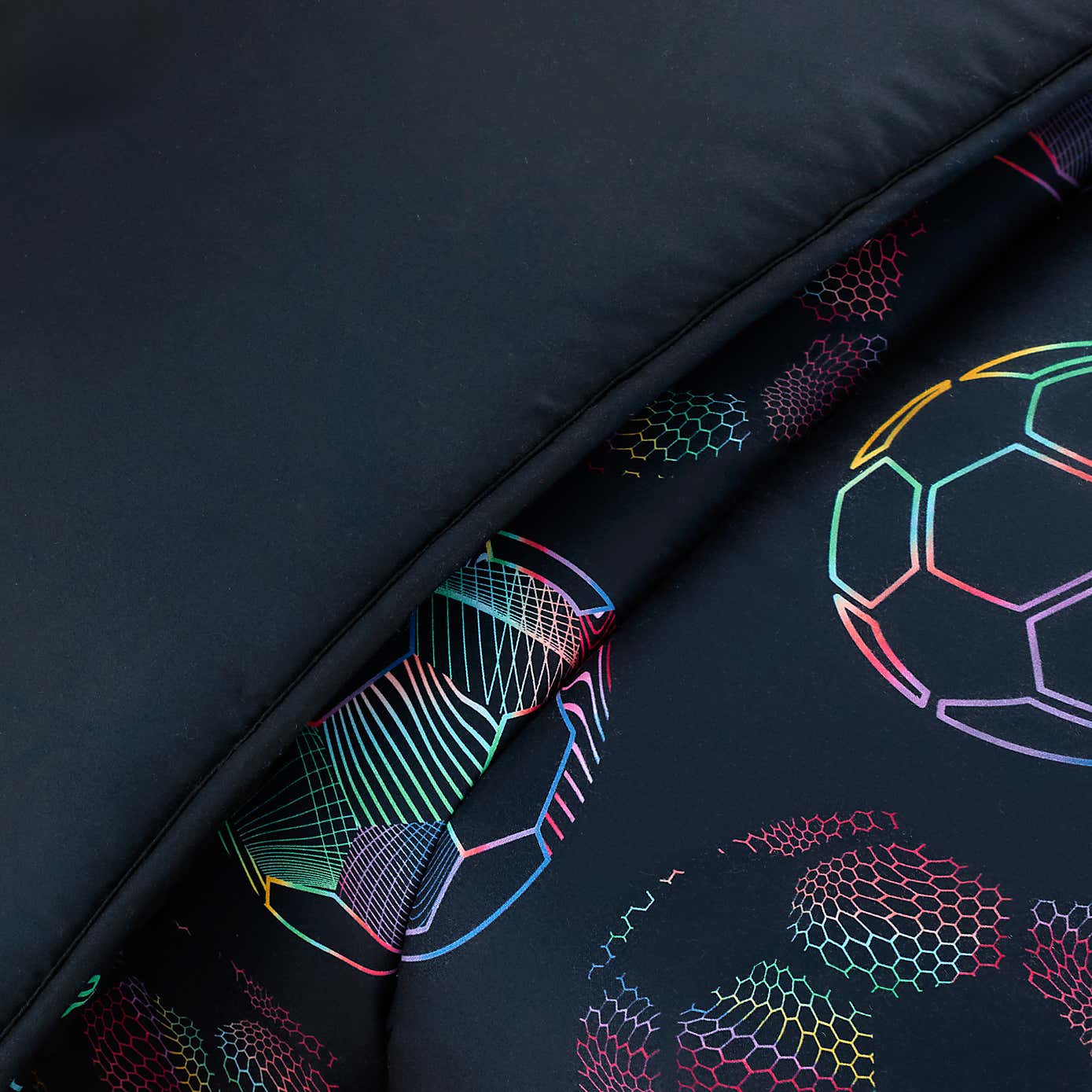 Bright Football 7.5 Tog Single Coverless Duvet and Pillowcase Set