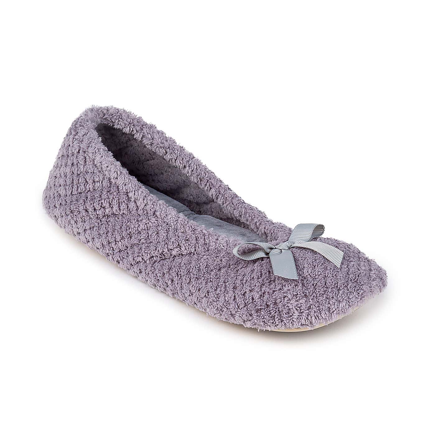 totes Isotoner Popcorn Ladies Ballet Slippers