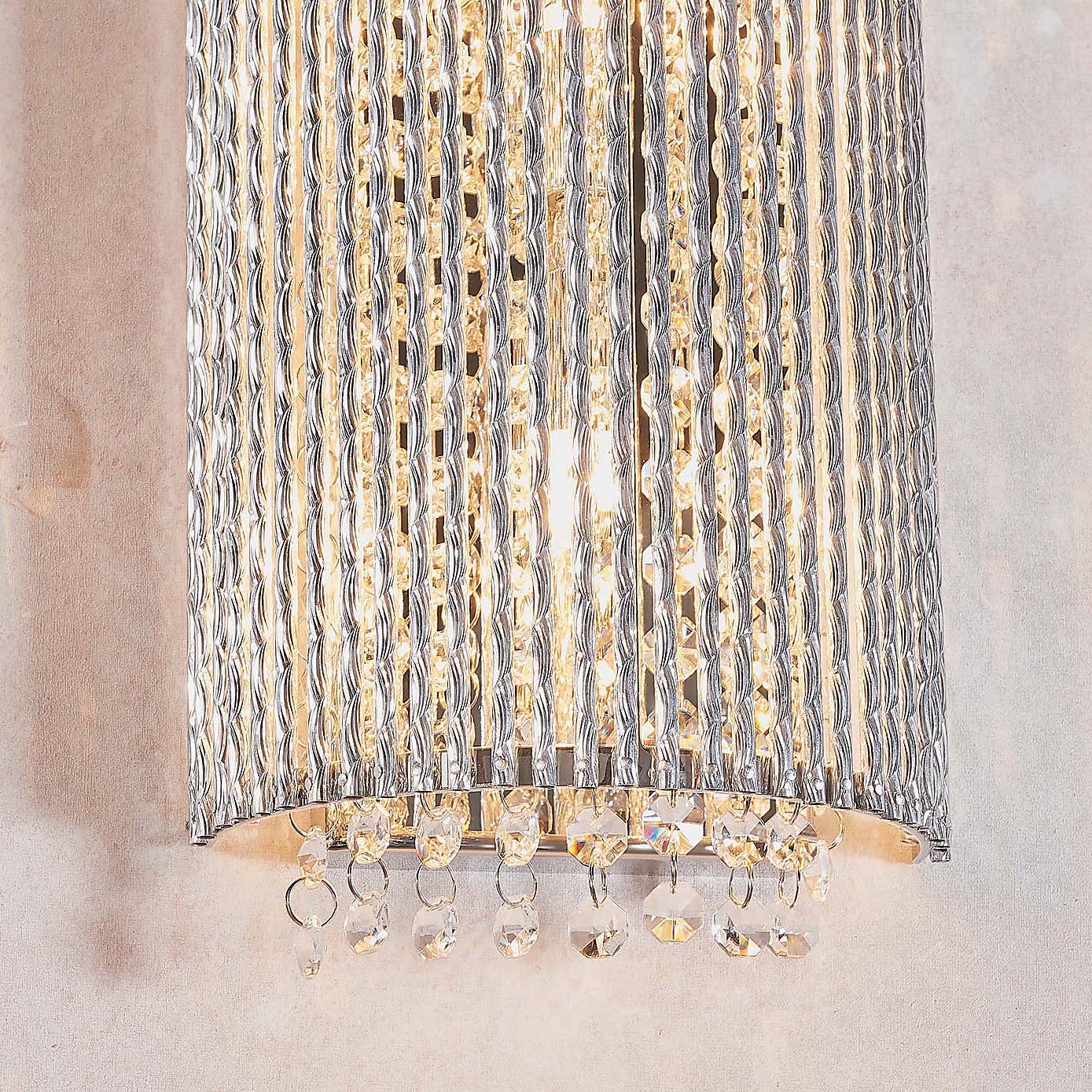 Vogue Galina Crystal Wall Light Chrome