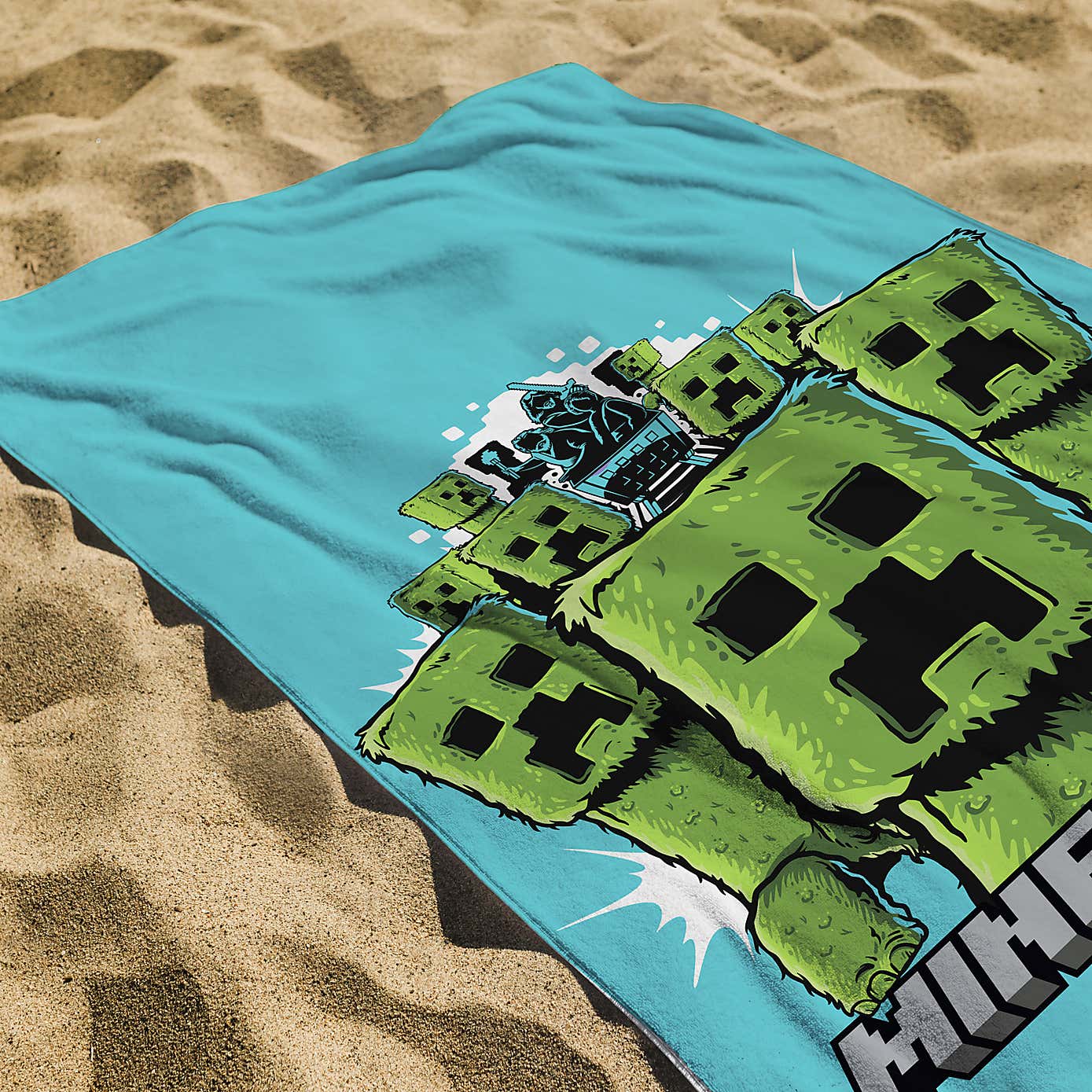 Minecraft Movie Group 100% Cotton Towel