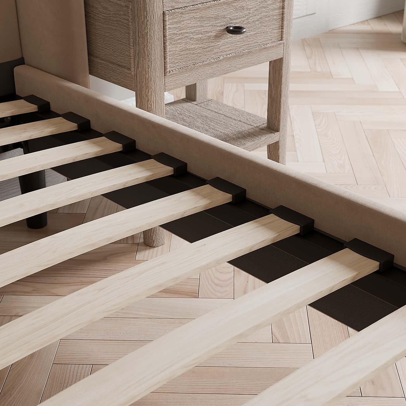 Alara Pleated Velvet Bed