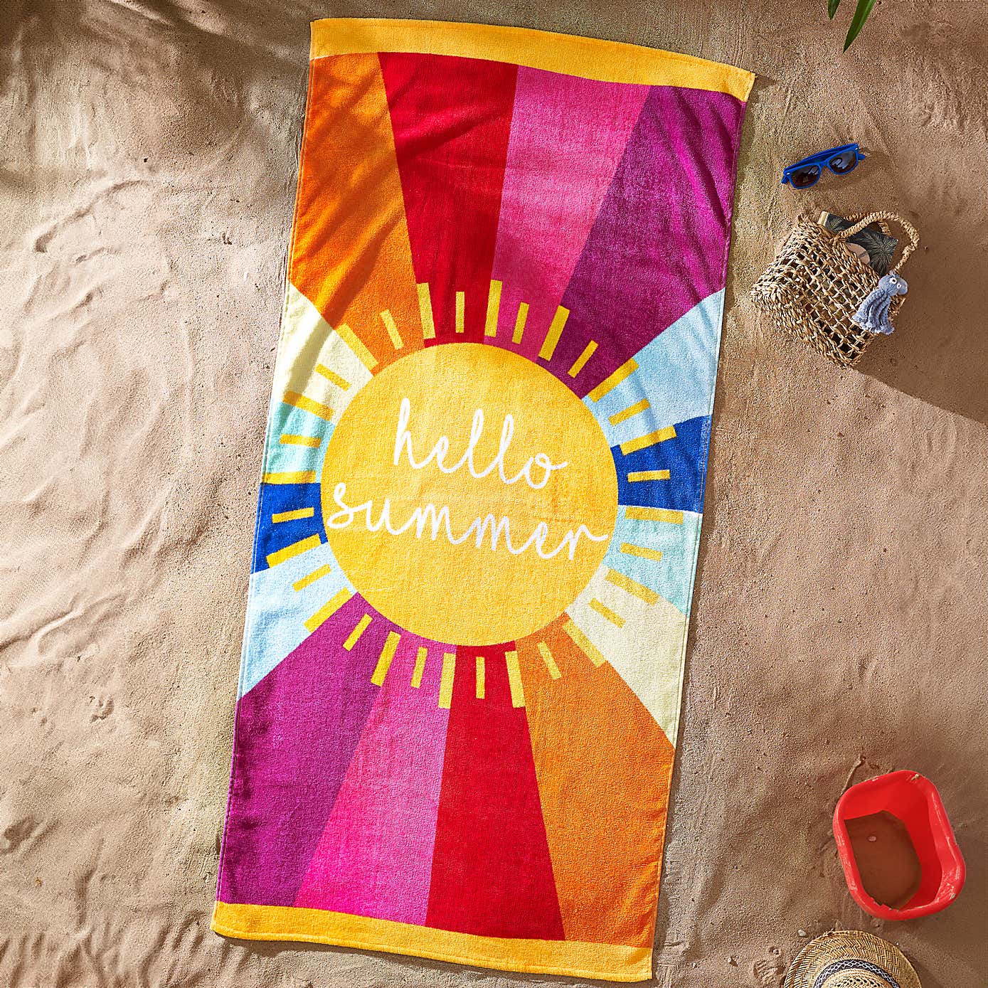 Catherine Lansfield Hello Sunshine Beach Towel