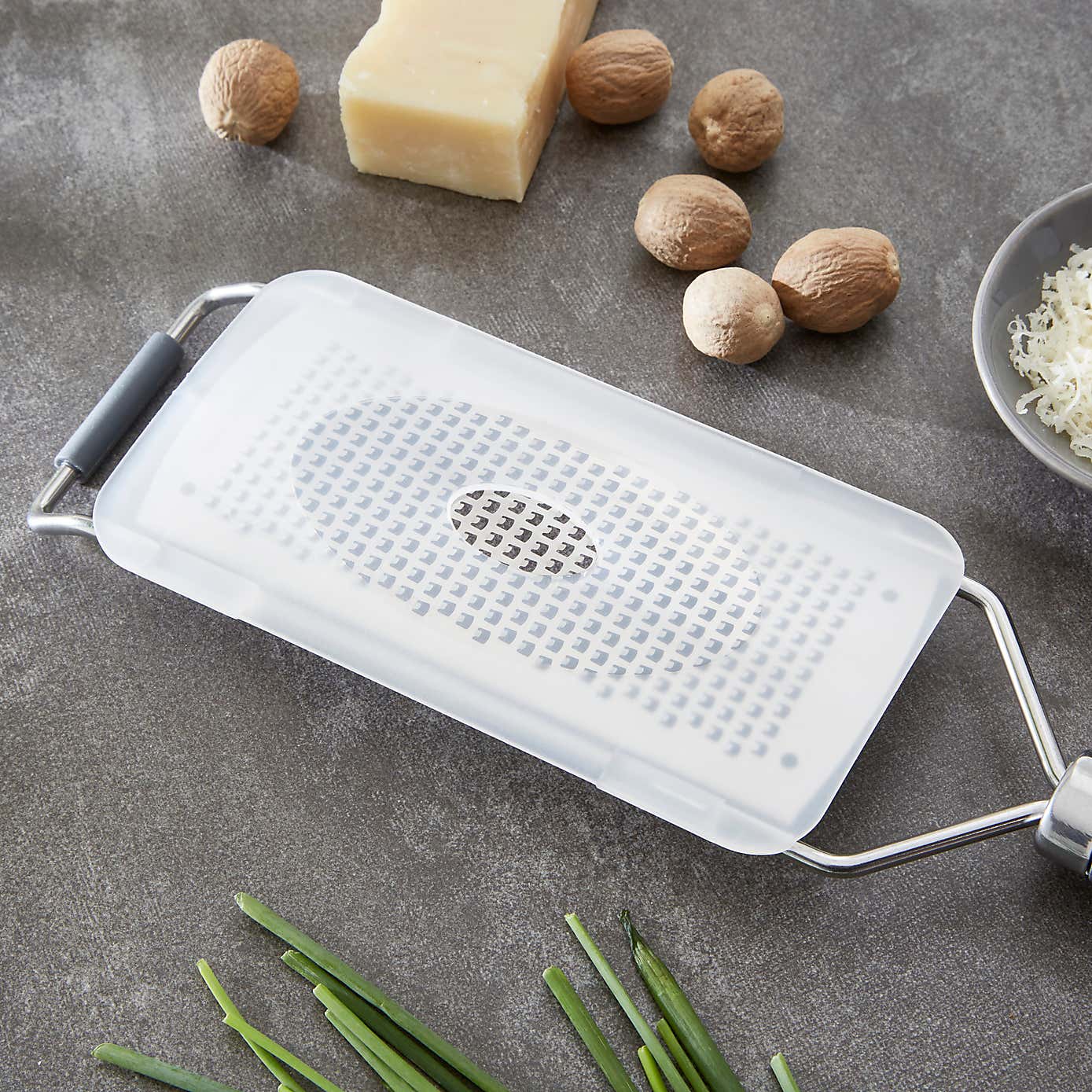 Handheld Grater with Soft Grip Handle