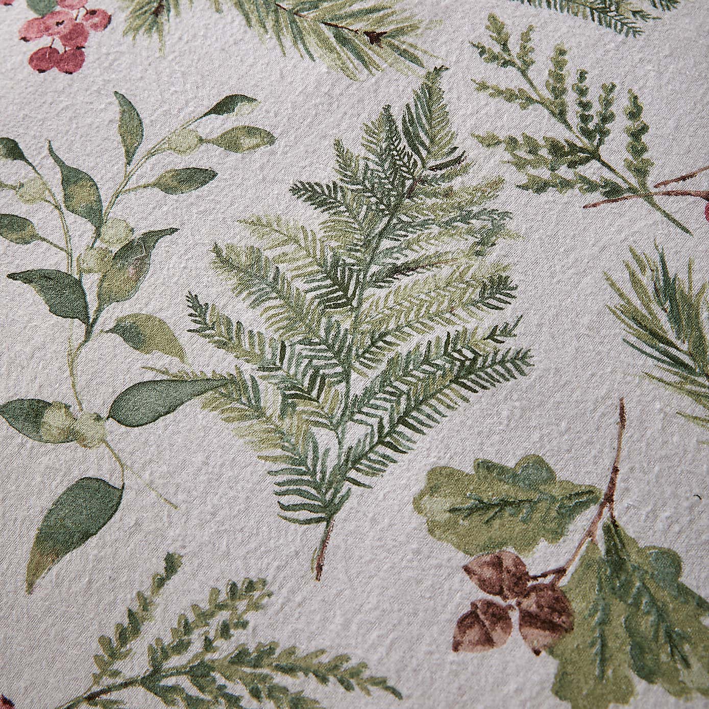 Winter Sprigs 100% Cotton Duvet Cover & Pillowcase Set