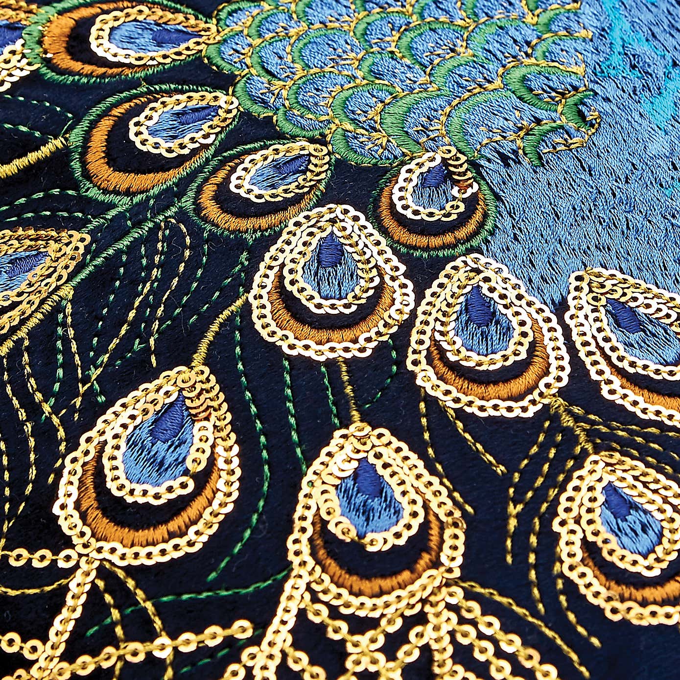 Peacock Teal Cushion Cover