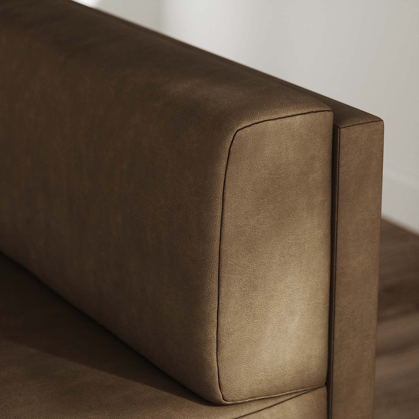 Mae Corner Dining Bench, Faux Leather