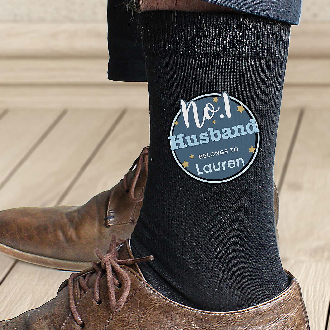 Personalised No.1 Men's Socks