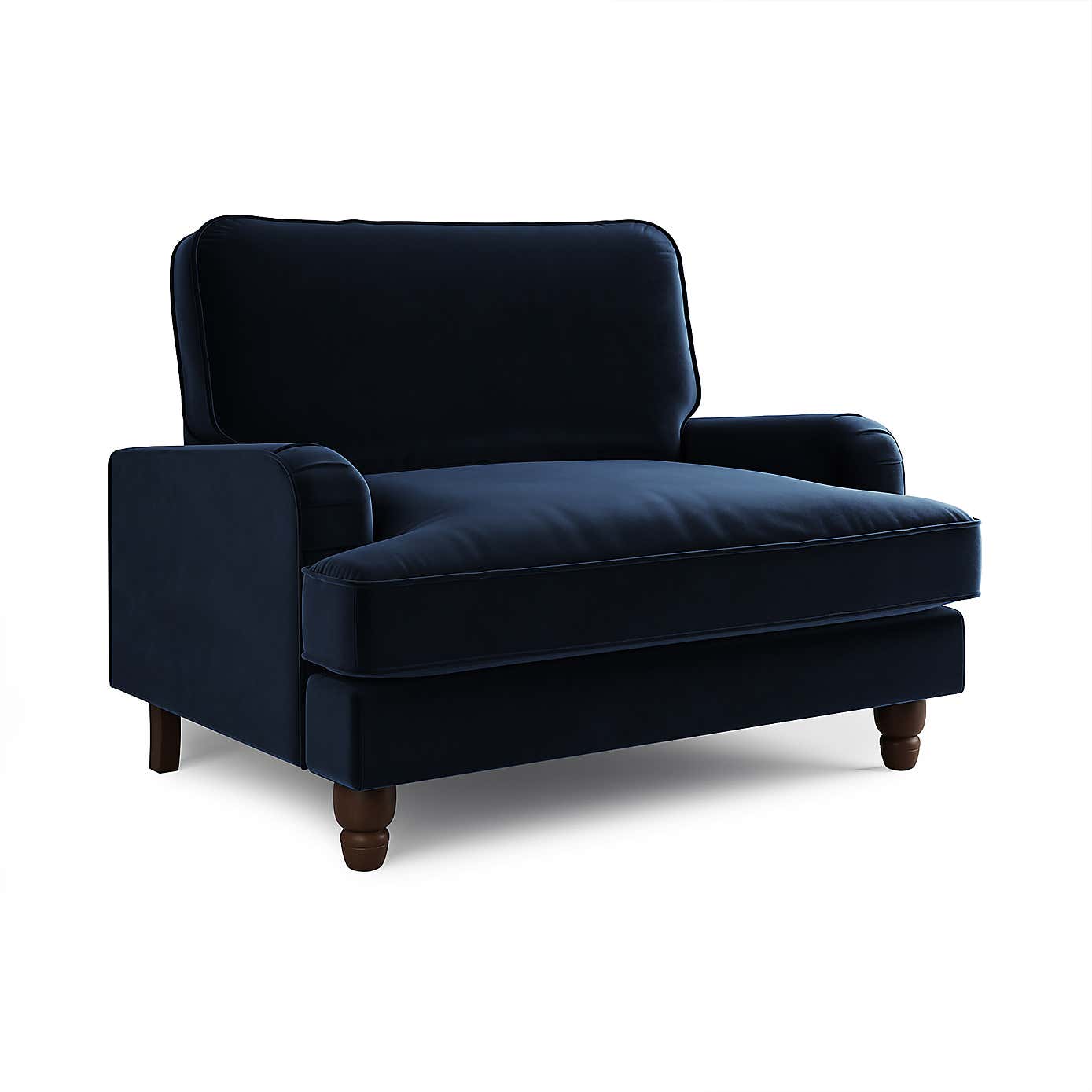 Beatrice Matte Velvet Snuggle Chair