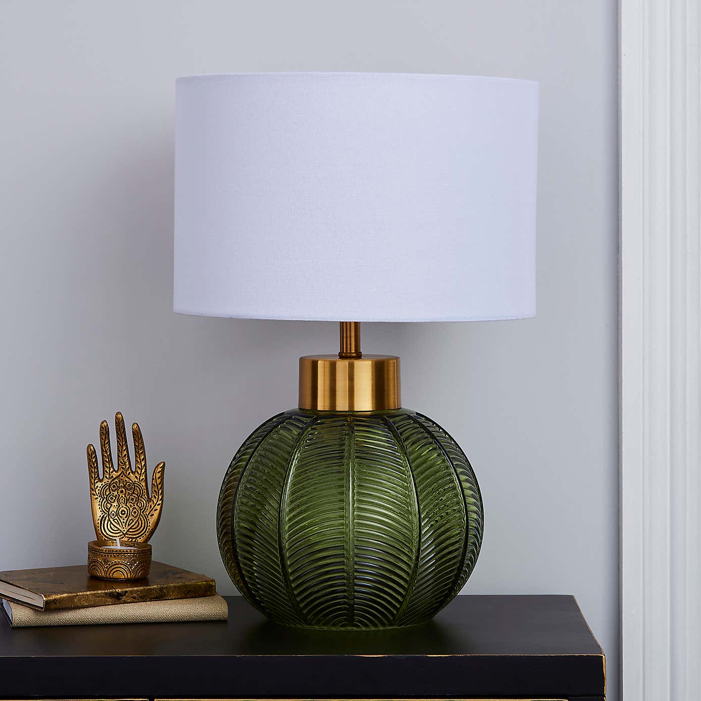 Colleen Green Glass Table Lamp
