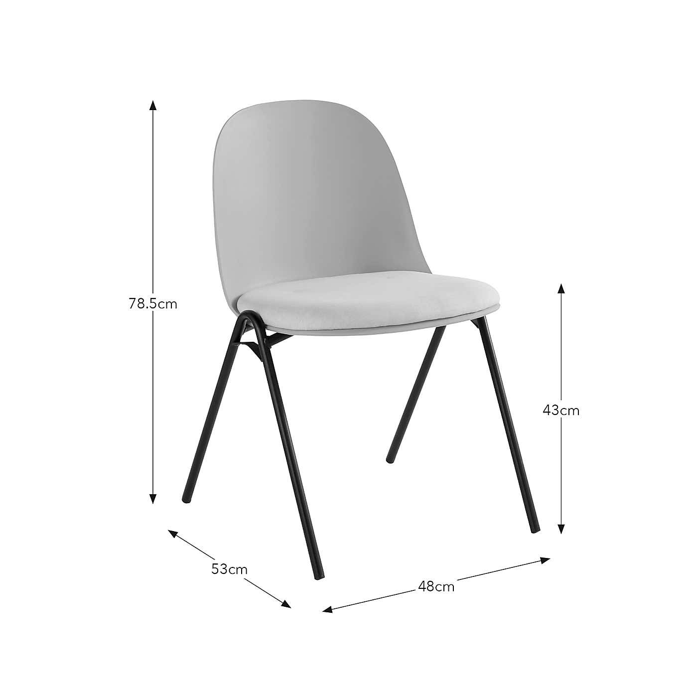 Burton Dining Chair, Fabric