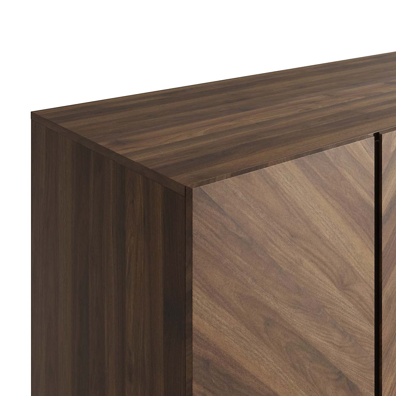 Taranto Triple, 4 Drawer Wardrobe Euro Oak