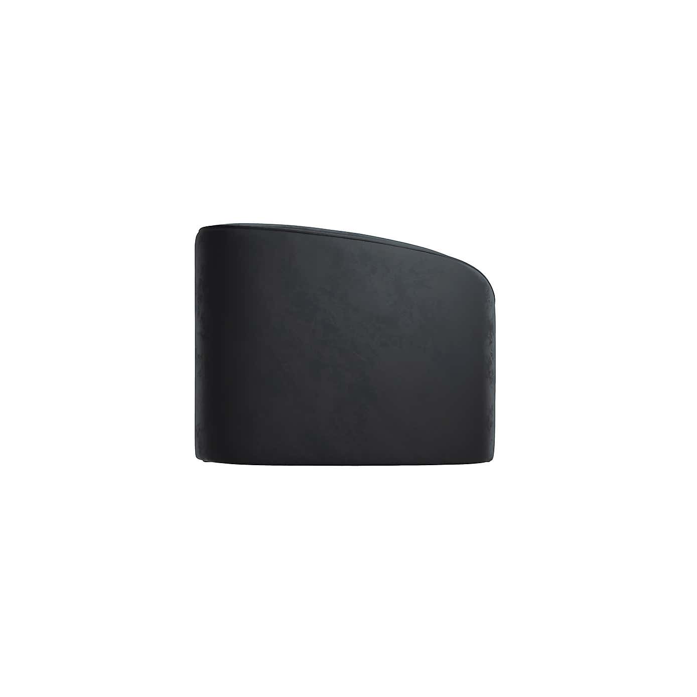 Zuma Black Velvet 2 Seater Sofa