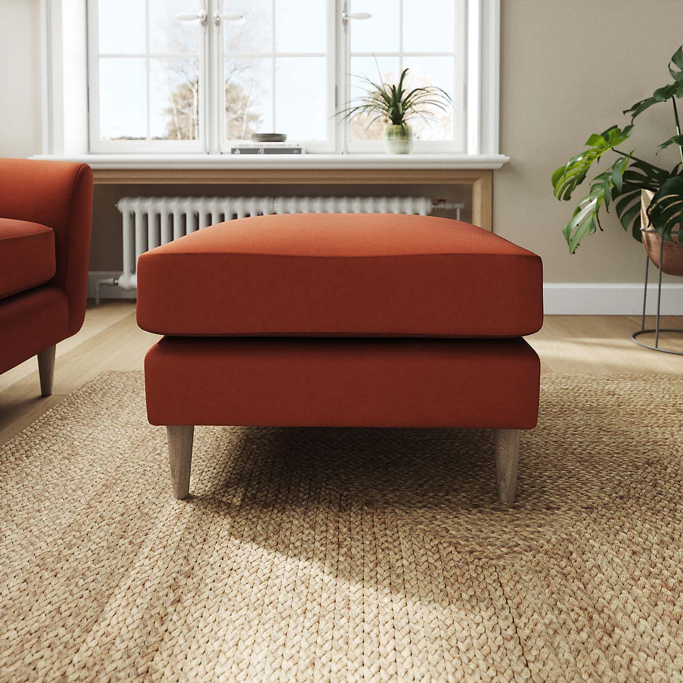 Sven Opulent Velvet Footstool