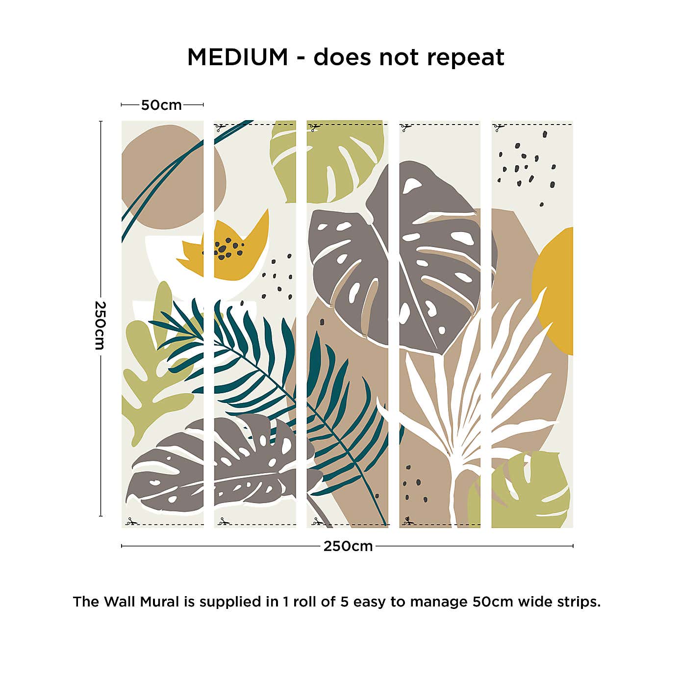 Tropcial Abstract Mural