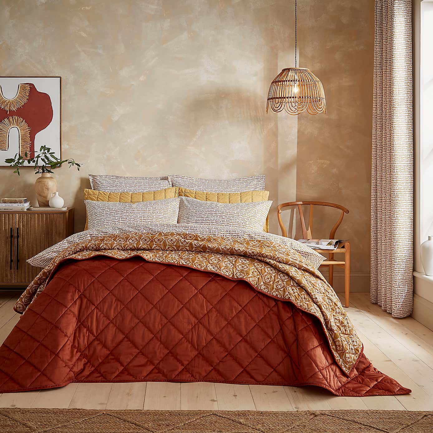 Tangier Tile Bedspread