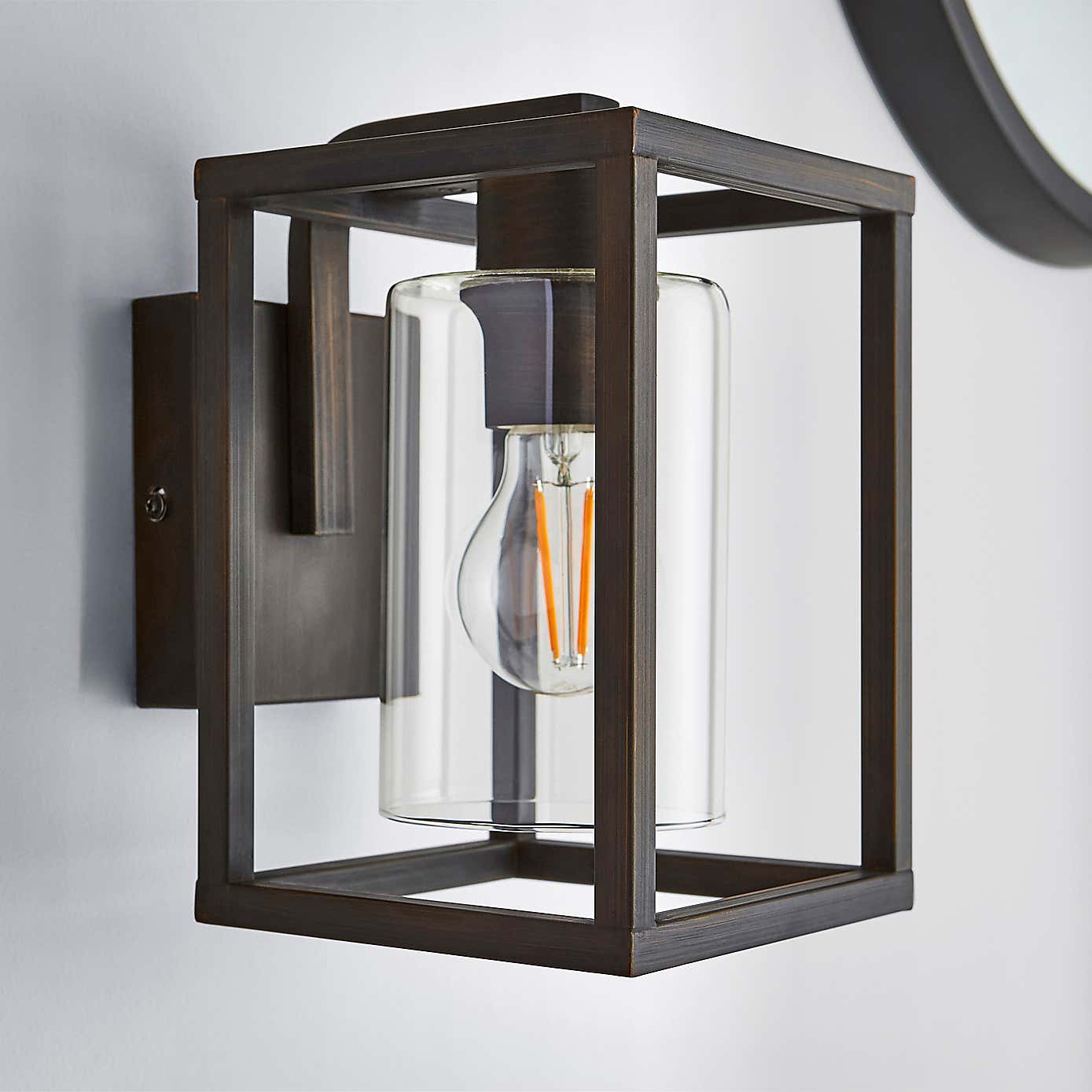 London Bronze Industrial Wall Light