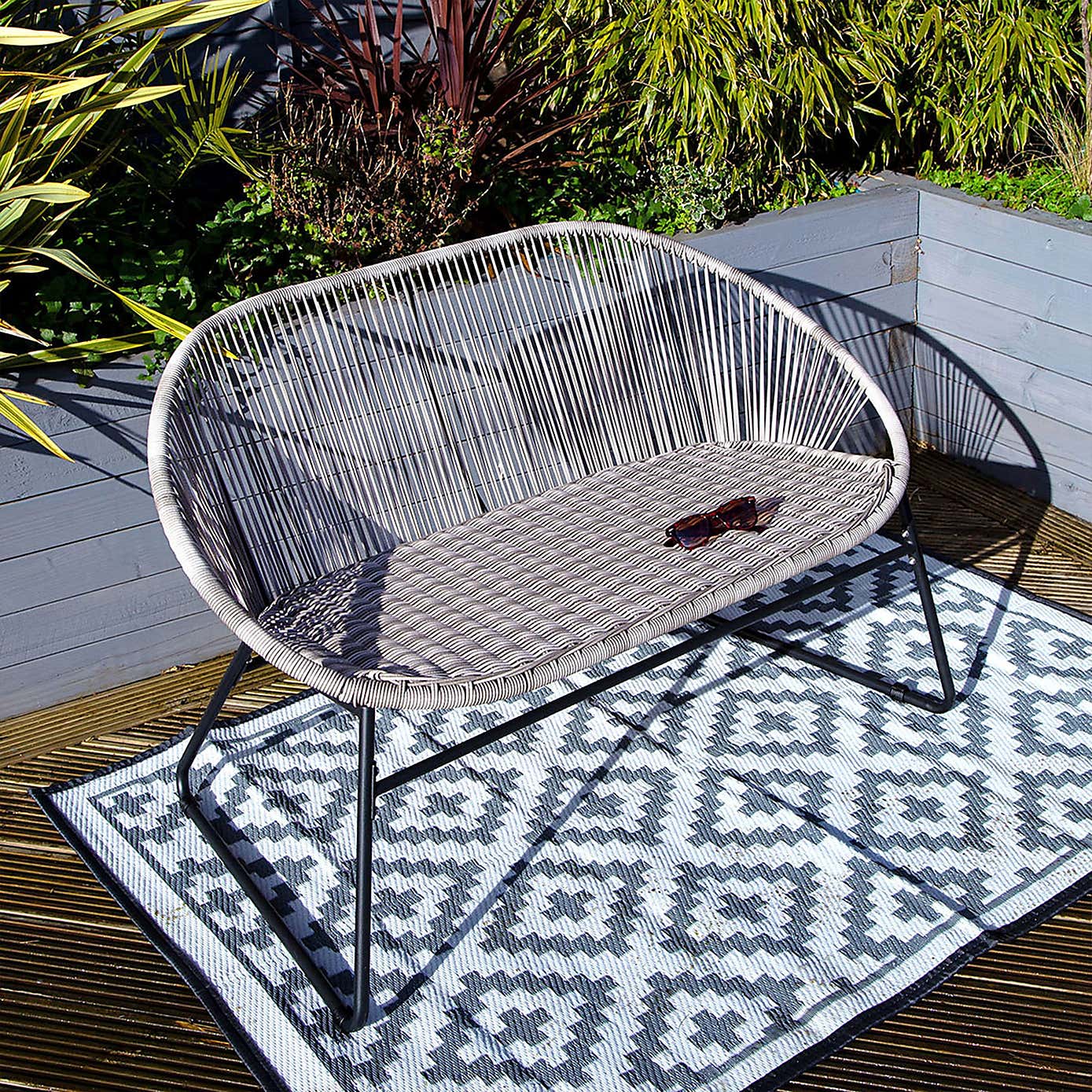 Charles Bentley Zanzibar 2 Seater Bench