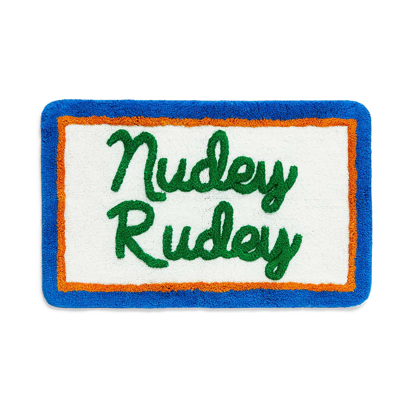 Nudey Rudey Slogan Bath Mat