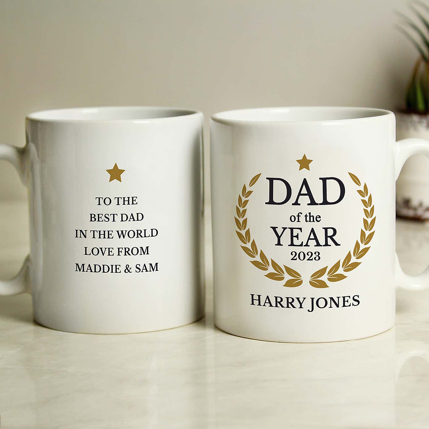 Personalised Dad of the Year Mug