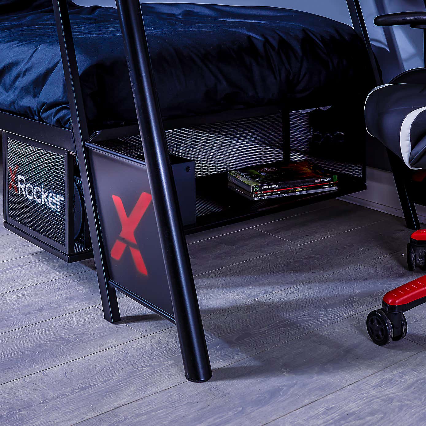 X Rocker Armada Dual Gaming Bunk Bed