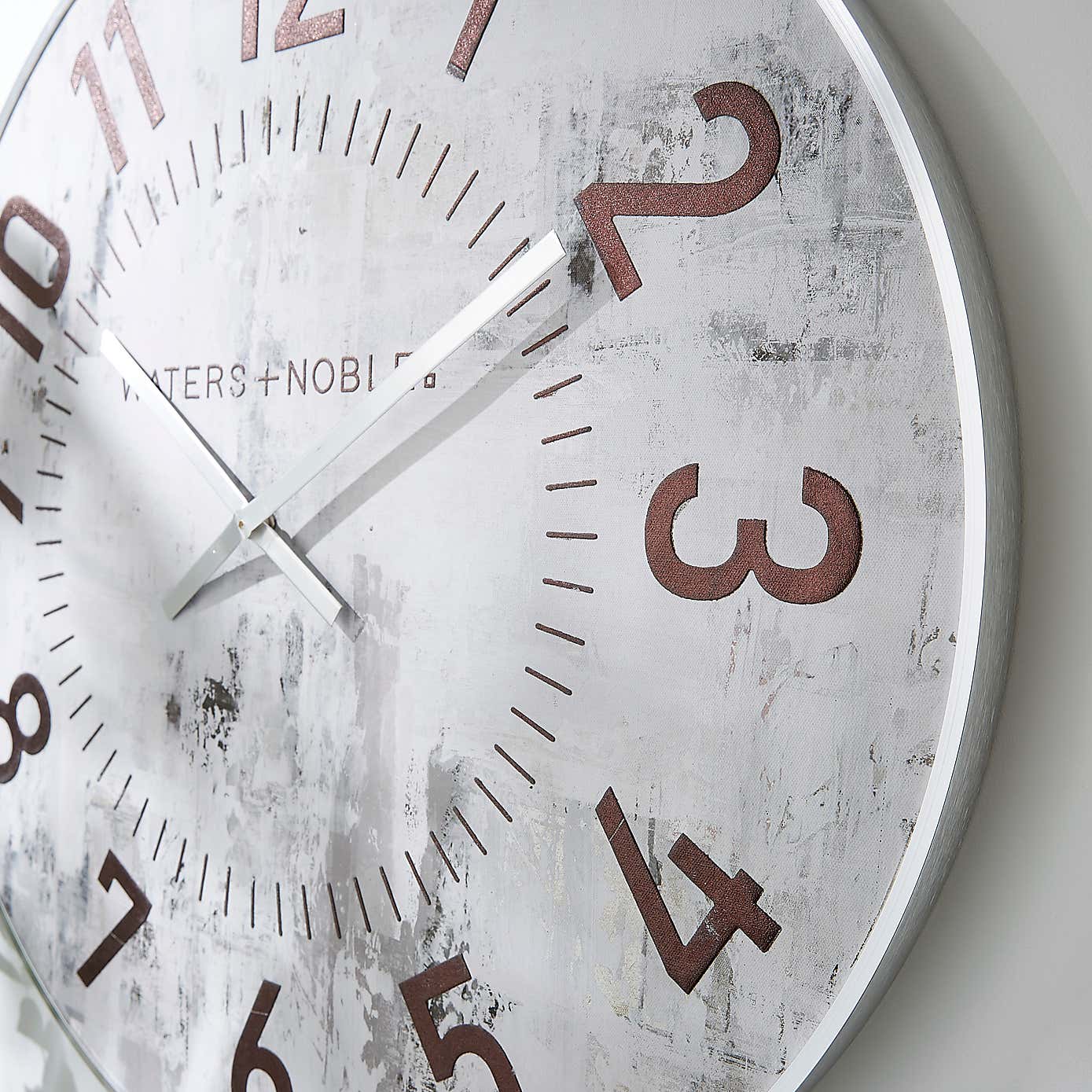 Relaxed Abstract Textured Clock, 70cm