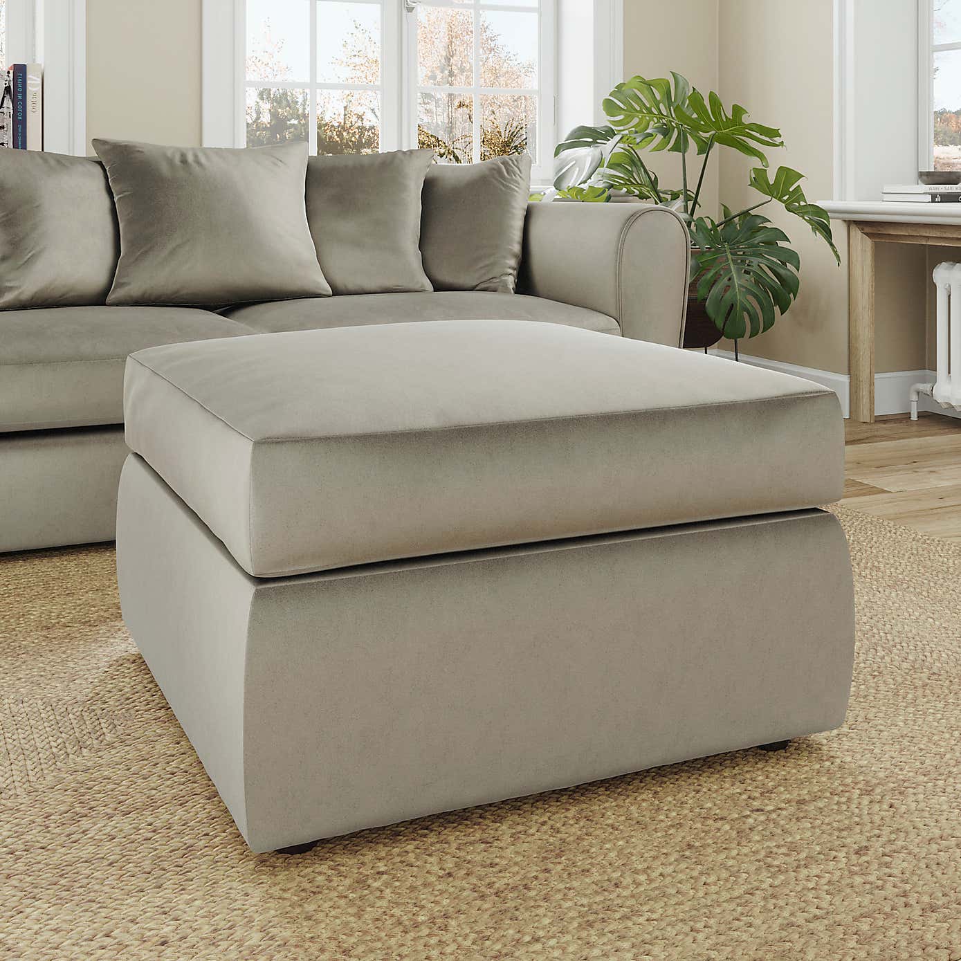 Blake Opulent Velvet Footstool