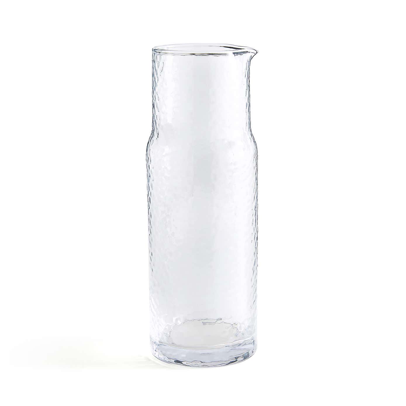 Hammered Glass Carafe