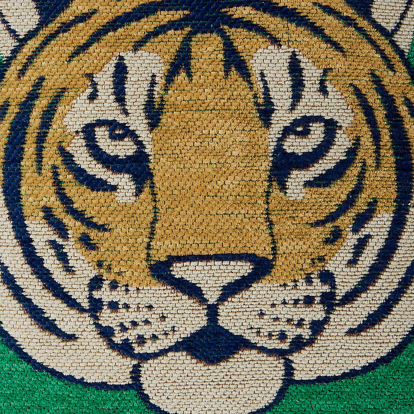 Woven Chenille Tiger Cushion