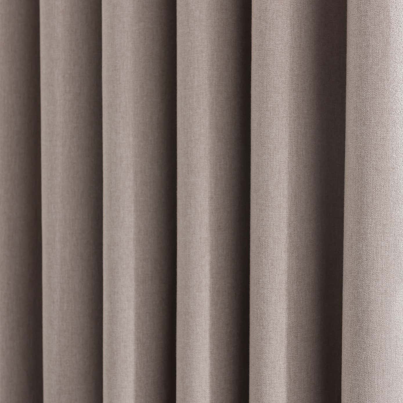 Luna Brushed Blackout Eyelet Door Curtain