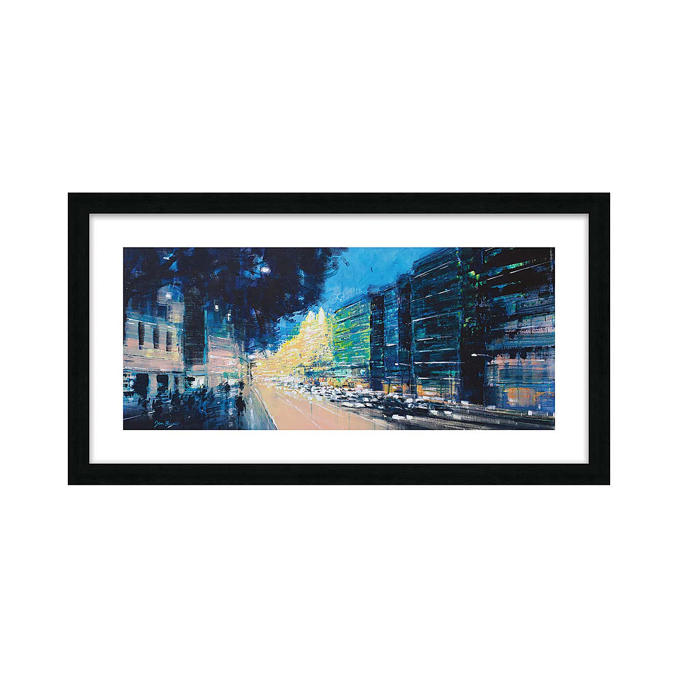 The Art Group Knightsbridge Exodus Harrods Backdrop Framed Print