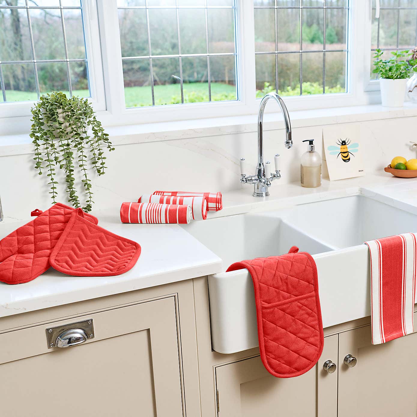 Dexam Love Colour Double Oven Gloves