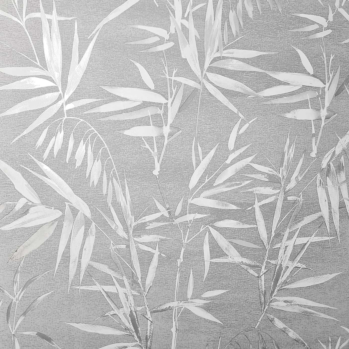 Bamboo Leaves Black Wallpaper