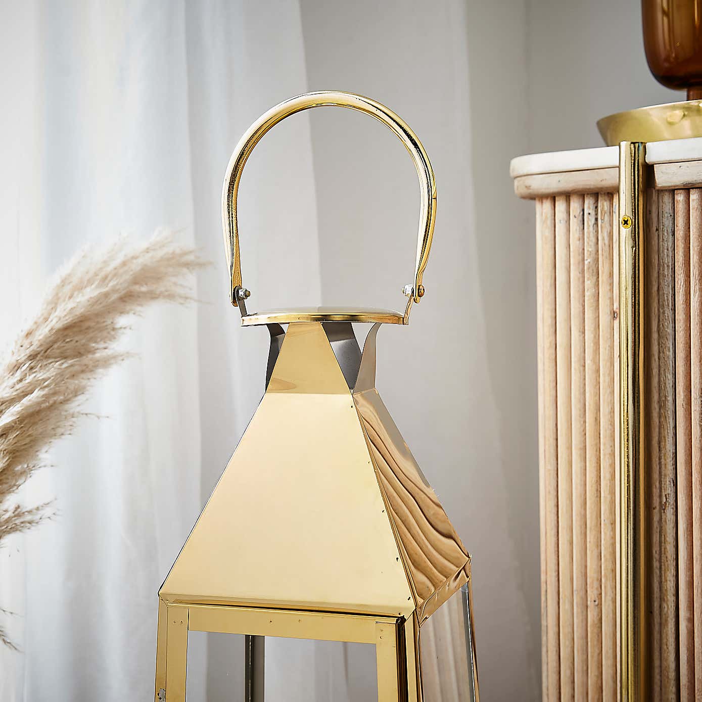 Tall Metal Lantern 70cm