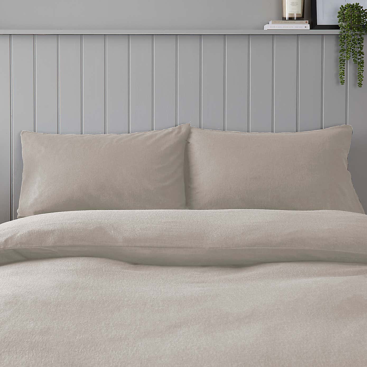 Soft & Cosy Brushed Cotton Standard Pillowcase Pair