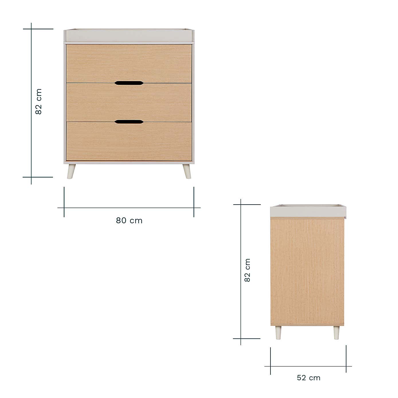 Tutti Bambini Hygge Mini 2 Piece Nursery Furniture Set