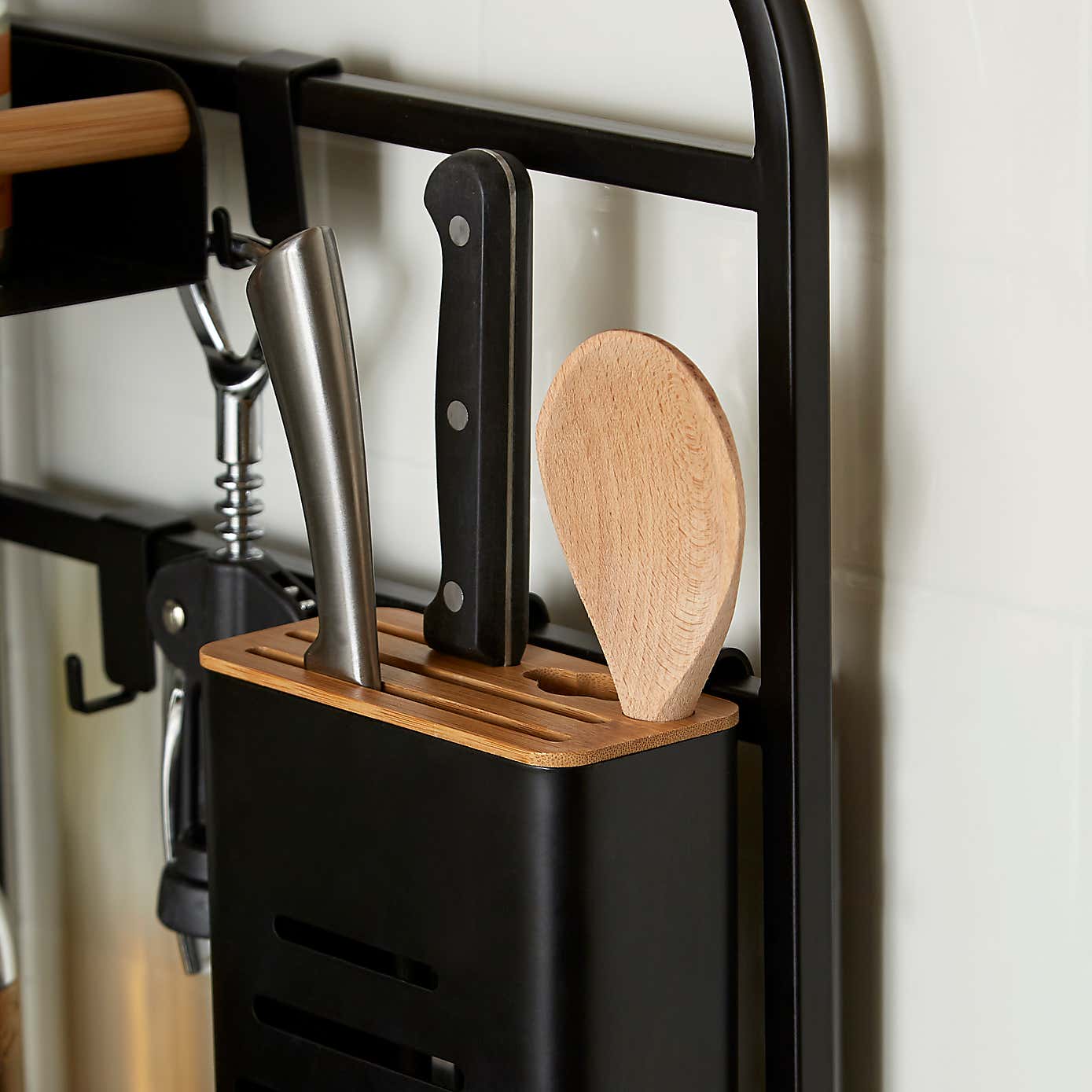 Black Smart Industrial Corner Storage Rack