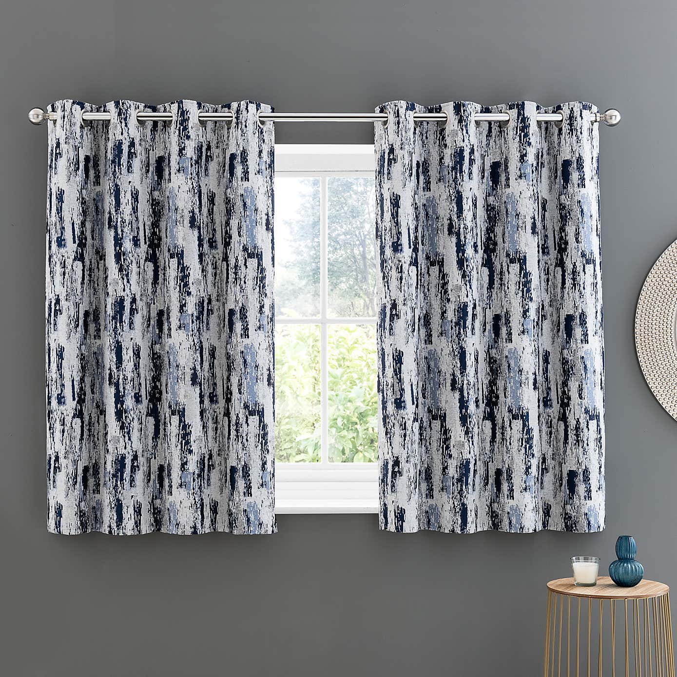 Abstract Global Eyelet Curtains