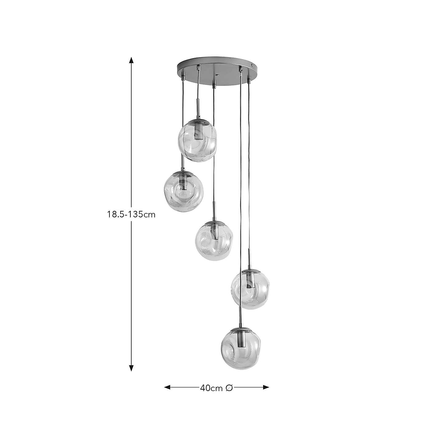 Alexis 5 Light Cluster Ceiling Fitting
