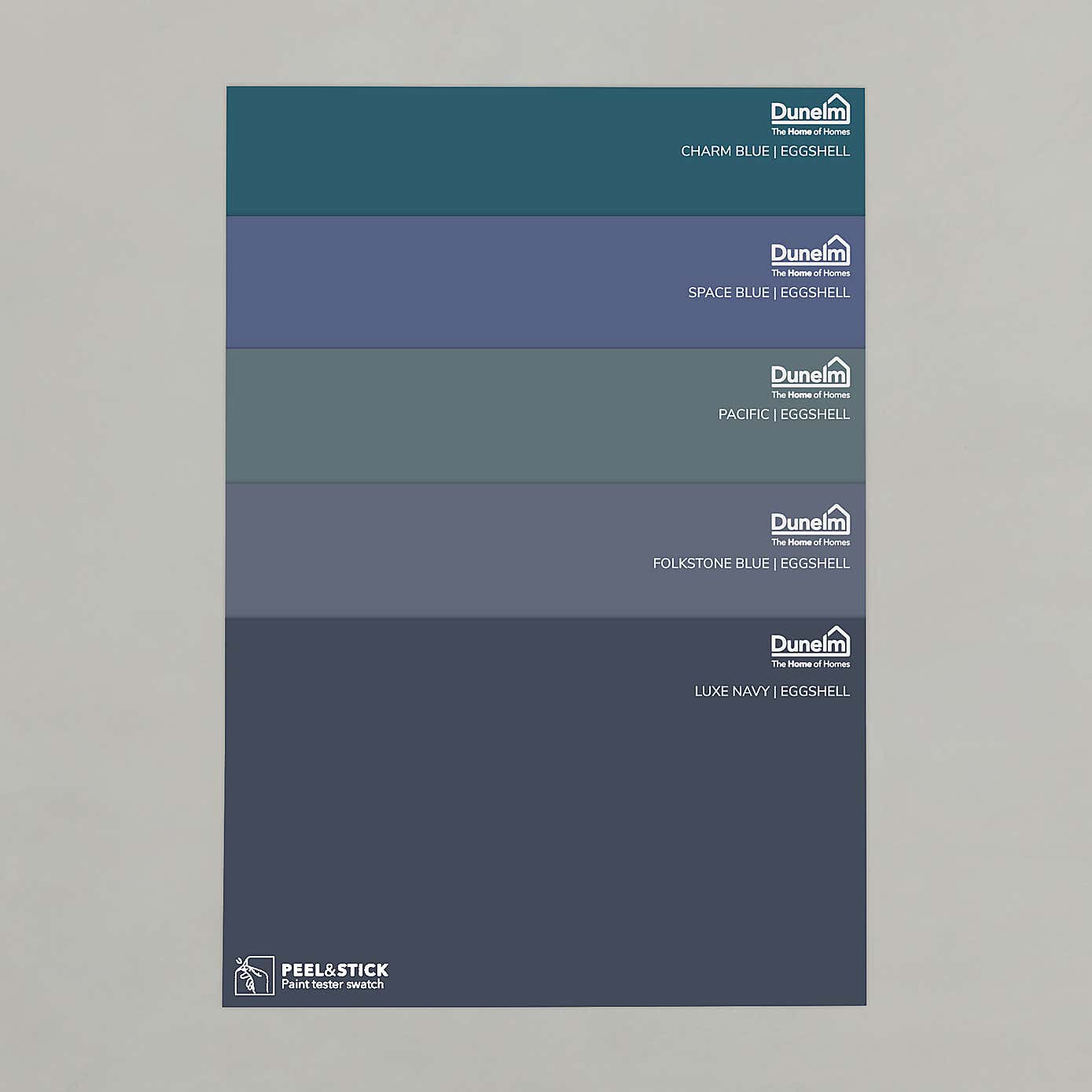 Eggshell Dark Blue Paint Sample Bundle