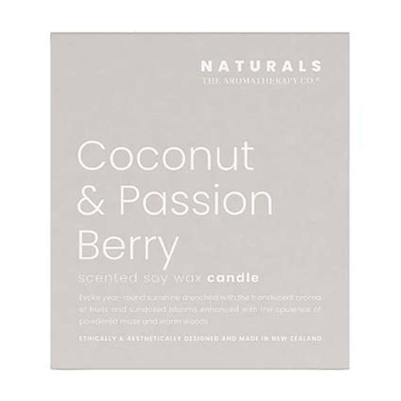 Aromatherapy Co Naturals Coconut and Passion Berry Jar Candle