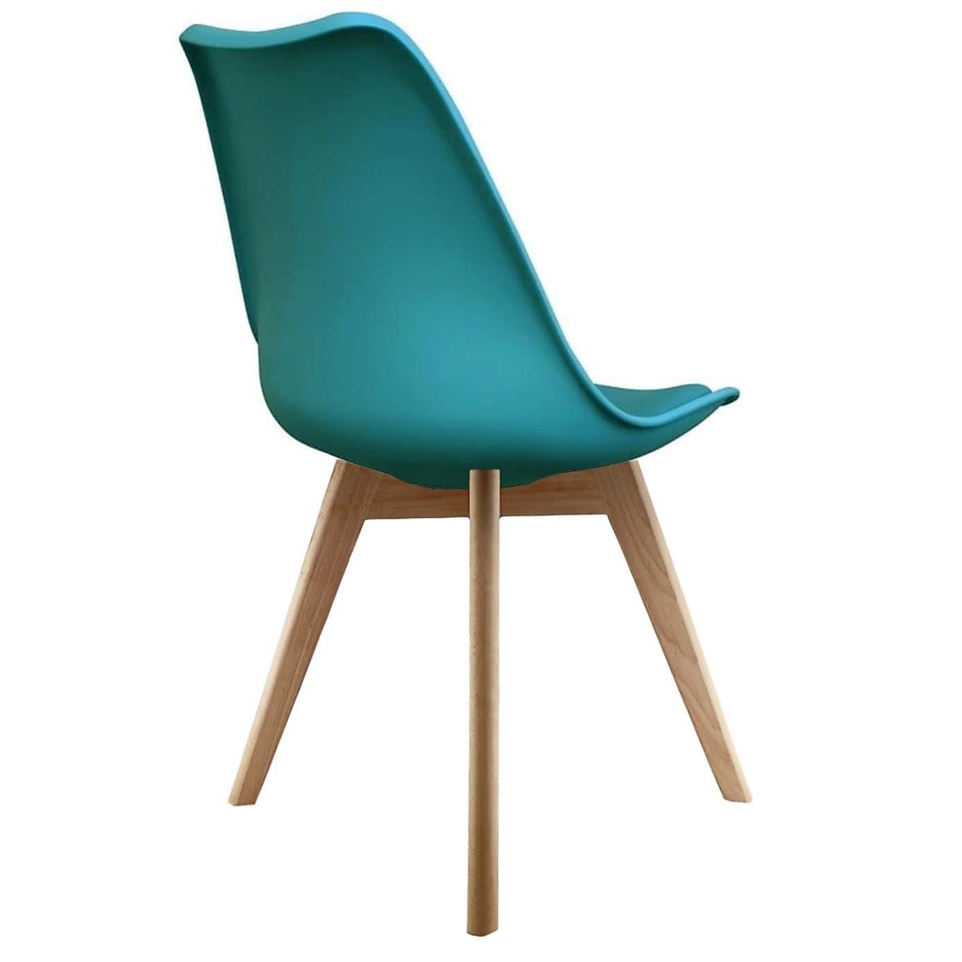 Fusion Living Soho Plastic Dining Chair with Squared Legs